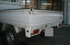 スズキ・キャリートラック(軽トラック)　板金塗装修理